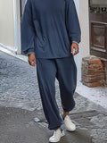Minimalism Relaxed Fit 2-Piece Outfit Sets coofandy