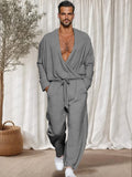 Elegant Utility 100% Cotton Set Sets coofandy Grey M