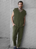 Effortless Everyday 2-Piece Set Sets coofandy Army Green M