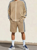 Breathable Mesh Knit Tracksuit Set Sets coofandy