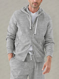 Athleisure Hooded 2-Piece Set Sets coofandy