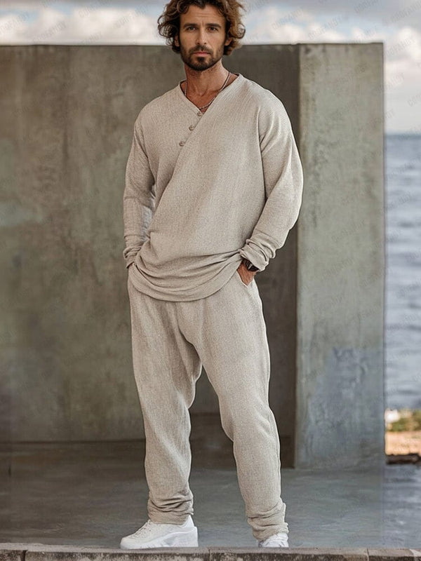 Minimalist Utility 2-Piece Set Sets coofandy Khaki M