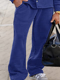 Casual Plaid 2-Piece Outfits Sets coofandy