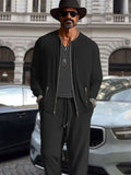 Athleisure Jacket Pants Set Sets coofandy