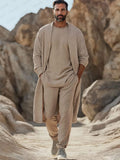 Timeless Minimalism 3-Piece Set Sets coofandy Light Khaki M