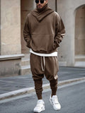 Effortless Athleisure 2-Piece Set Sets coofandy Brown M