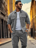 Urban Cargo Jacket Pants Set Sets coofandy