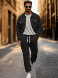 Utility-Inspired Streetwear Set Sets coofandy Black M