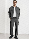 Classic Cargo Matching Set Sets coofandy Dark Grey M
