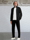 Activewear Jacket Pants Set Sets coofandy Black M