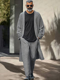 Comfy Clean 2-Piece Outfits Sets coofandy Grey M