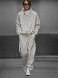 Stylish Full-Zip Jacket Set Sets coofandy