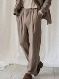 Effortless Cotton Linen Suit Set Sets coofandy