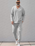 Casual Premium Soft 2-Piece Set Sets coofandy Light Gray M