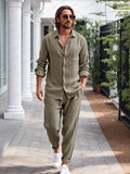 Leisure Breezy 100% Cotton Set Sets coofandy