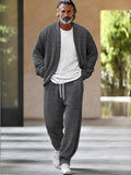 Timeless Cardigan Pants Set Sets coofandy Dark Grey M