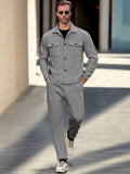 Athleisure Versatile 2-Piece Set Sets coofandy Grey M