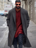Stylish Single Breasted Coat Coat coofandy Dark Grey M