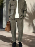 Modern Workwear Jacket Pants Set Sets coofandy