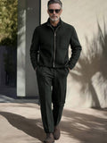 Luxe Comfort Jacket Trousers Set Sets coofandy Black M