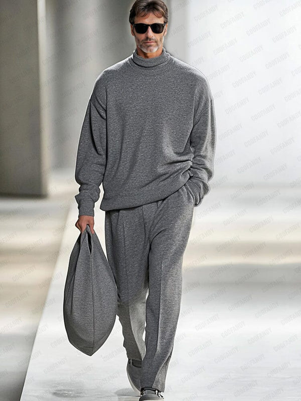 Casual Soft Timeless Matching Set Sets coofandy Light Grey M