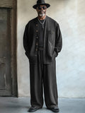 Vintage Comfort 2-Piece Set Sets coofandy Black M