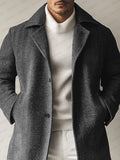 Urban Herringbone Tweed Overcoat Coat coofandy