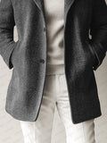 Urban Herringbone Tweed Overcoat Coat coofandy