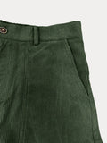 Soft Corduroy Cargo Pants Pants coofandy
