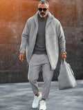 Timeless Comfort Jacket Pants Set Sets coofandy Grey M