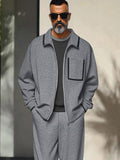 Leisure Soft Jacket Pants Set Sets coofandy