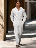 Modern Timeless 2-Piece Matching Set Sets coofandy White M