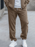 Athleisure Color Block 2-Piece Outfit Sets coofandy
