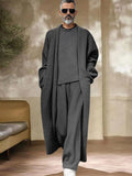 Effortless Simple 3-Piece Matching Sets Sets coofandy Grey M
