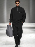 Comfy Minimalist 2-Piece Matching Set Sets coofandy Black M