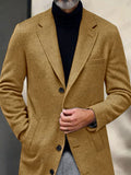 Elegant Warm Tweed Overcoat Sets coofandy
