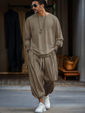 Cozy Relaxed Fit 2-Piece Set Sets coofandy Brown M