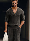 Stylish Knitted 2-Piece Set Sets coofandy