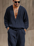 Fashionable Casual 2-Piece Knitwear Set Sets coofandy