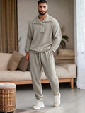 Ultimate Comfort Tracksuit Set Sets coofandy Beige M