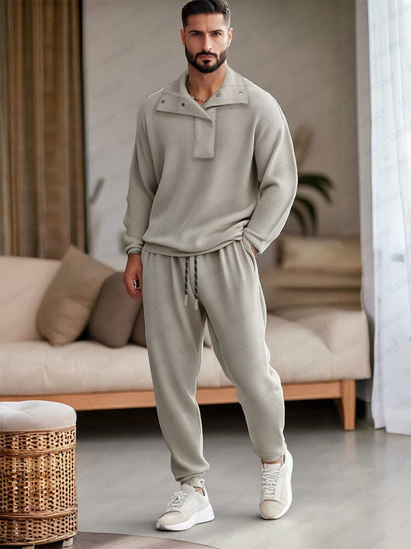 Ultimate Comfort Tracksuit Set Sets coofandy Beige M