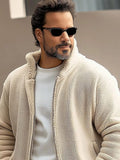 Casual Comfort Polar Fleece Jacket Jackets coofandy