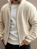 Casual Comfort Polar Fleece Jacket Jackets coofandy