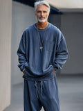 Fashion Faux Denim 2-Piece Set Sets coofandy