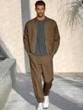 Everyday Comfort Waffle 2-Piece Set Sets coofandy Brown M