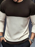 Modern Soft Color Block Sweater Sweaters coofandy