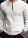 Functional Waffle Basic Top T-Shirt coofandy