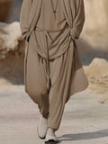 Minimalist Earth Tones 3-Piece Outfits Sets coofandy