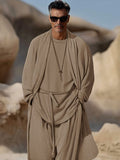 Minimalist Earth Tones 3-Piece Outfits Sets coofandy