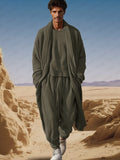 Modern Zen 3-Piece Outfits Sets coofandy Grey Green M